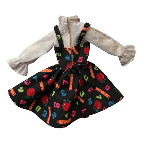 Vintage 1990s Replacement Barbie Teacher Alphabet Dress - Picture 2 of 2